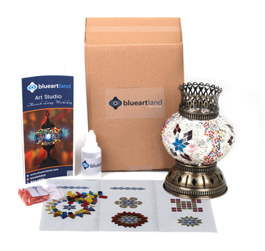 DIY Mosaic Lamp Kit | Turkish Lamp Making Kit at Home