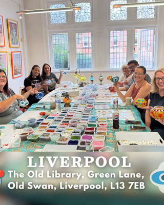 Turkish Lamp Making Workshop in Liverpool | Mosaic Lamp Class