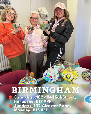 Turkish Lamp Making Workshop in Birmingham | Mosaic Lamp Class