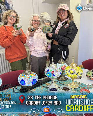 Craft Workshop Make Mosaic Lamp in Cardiff