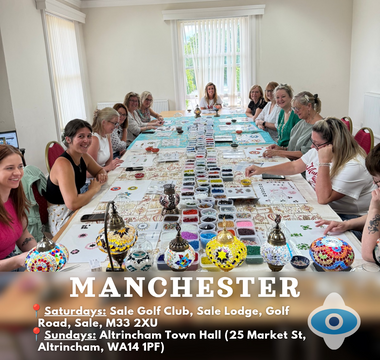 Turkish Lamp Making Workshop in Manchester | Mosaic Lamp Class