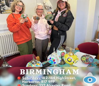 Turkish Lamp Making Workshop in Birmingham | Mosaic Lamp Class