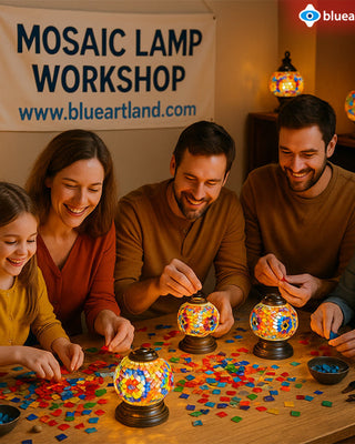 Mosaic Lamp Workshop for Families & Friends