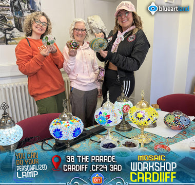 Craft Workshop Make Mosaic Lamp in Cardiff