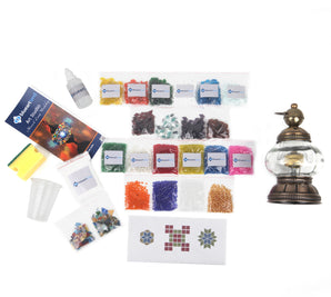 M size Battery Lantern Mosaic Lamp Kit & Do-It-Yourself Home Package