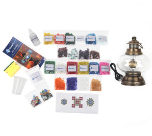 Rechargeable (USB) Lantern Mosaic Lamp Kit & Do-It-Yourself Home Package