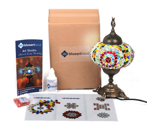 Do-It Yourself Home Package & Large size Authentic Mosaic Lamp Kit