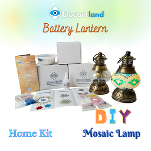 M size Battery Lantern Mosaic Lamp Kit & Do-It-Yourself Home Package