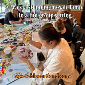 Mosaic Lamp Workshop in Solihull, Birmingham | Blueartland
